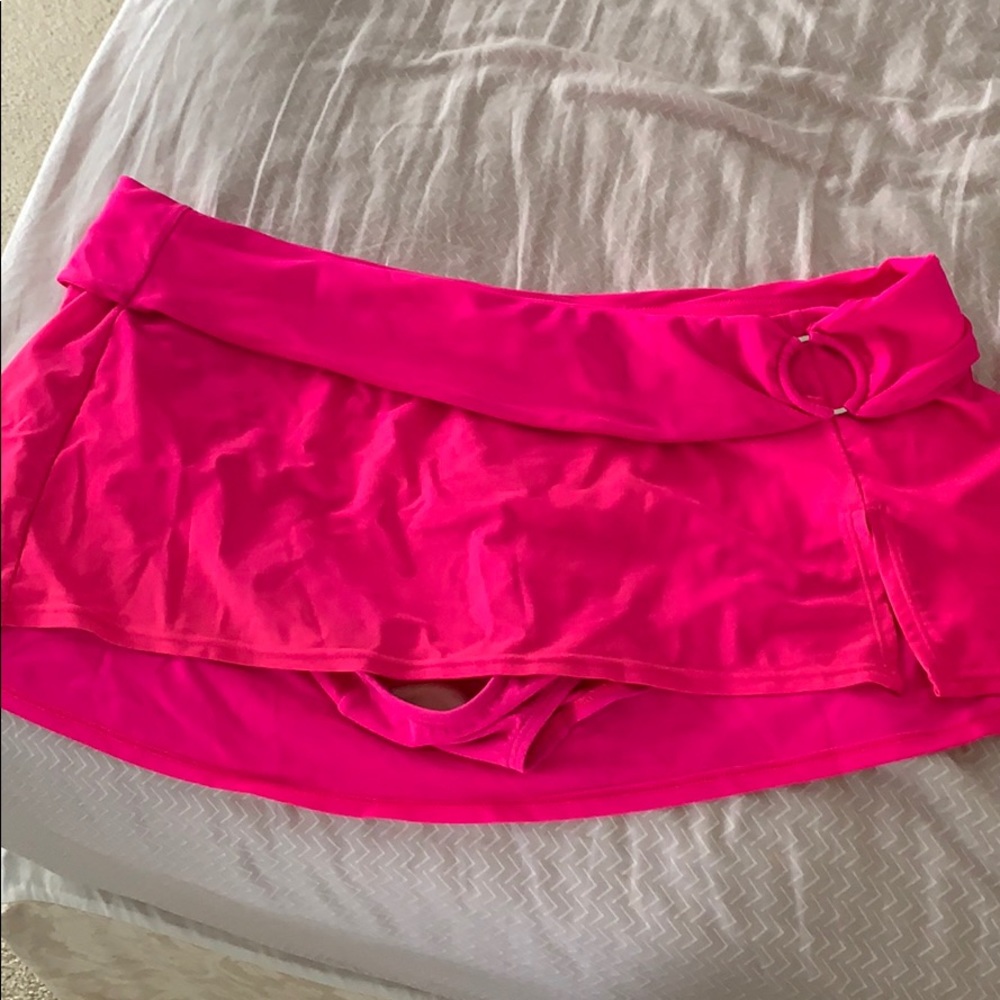 Land Bryant Swim Skirt GUC Size 20. Hot Pink.